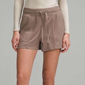 Like New LULULEMON Dance Studio High Rise Activewear Short 3.5" Taupe Size 6
